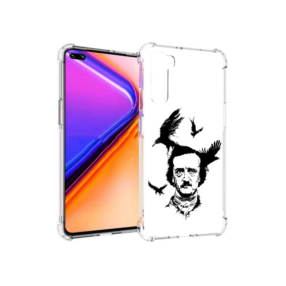 

Чехол MyPads Tocco для OnePlus Nord Эдгар Аллан черно белый (PT227045.136.204), Прозрачный, Tocco