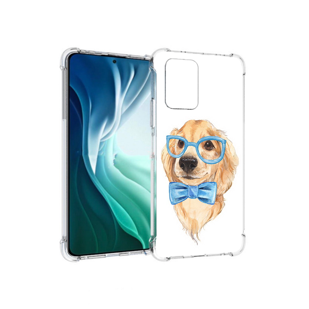 

Чехол MyPads Tocco для Xiaomi Redmi Note 10 Pro 5G Собака интеллигент (PT162244.283.159), Прозрачный, Tocco