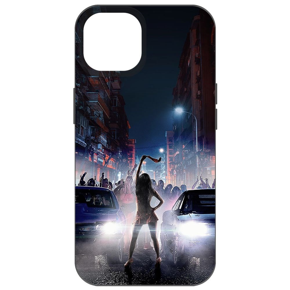 

Чехол-накладка Krutoff Soft Case Форсаж. Стритрейсинг для iPhone 14 черный