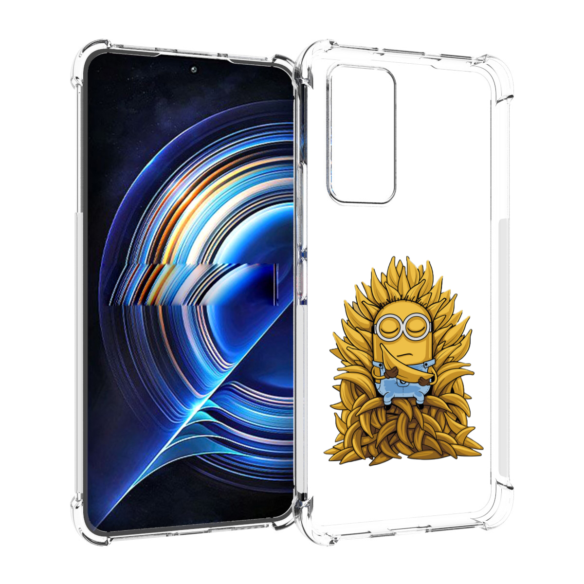 

Чехол MyPads Миньон с бананами для Tecno Camon 19 Neo, Прозрачный, Tocco