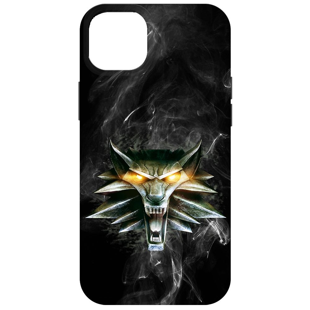 

Чехол-накладка Krutoff Soft Case Ведьмак. Школа Волка для iPhone 14 Plus черный