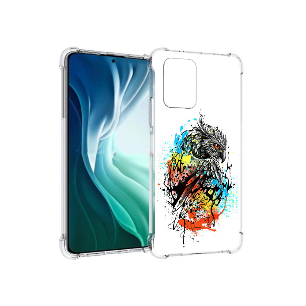 

Чехол MyPads Tocco для Xiaomi Redmi Note 10 Pro 5G Творческая сова (PT162244.283.170), Прозрачный, Tocco