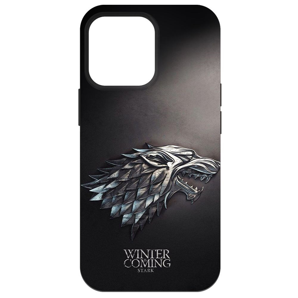 

Чехол-накладка Krutoff Soft Case Игра Престолов. Зима Близко для iPhone 14 Pro Max черный