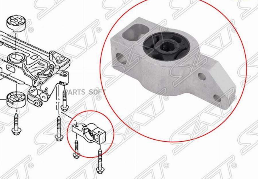

Сайлентблок задний переднего рычага VW JETTA 05-16/PASSAT 05-15/TIGUAN 07-/AUDI Q5 11-/TT