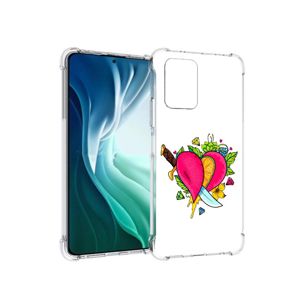 Чехол MyPads Tocco для Xiaomi Redmi Note 10 Pro 5G Фруктовое сердце (PT162244.283.188)