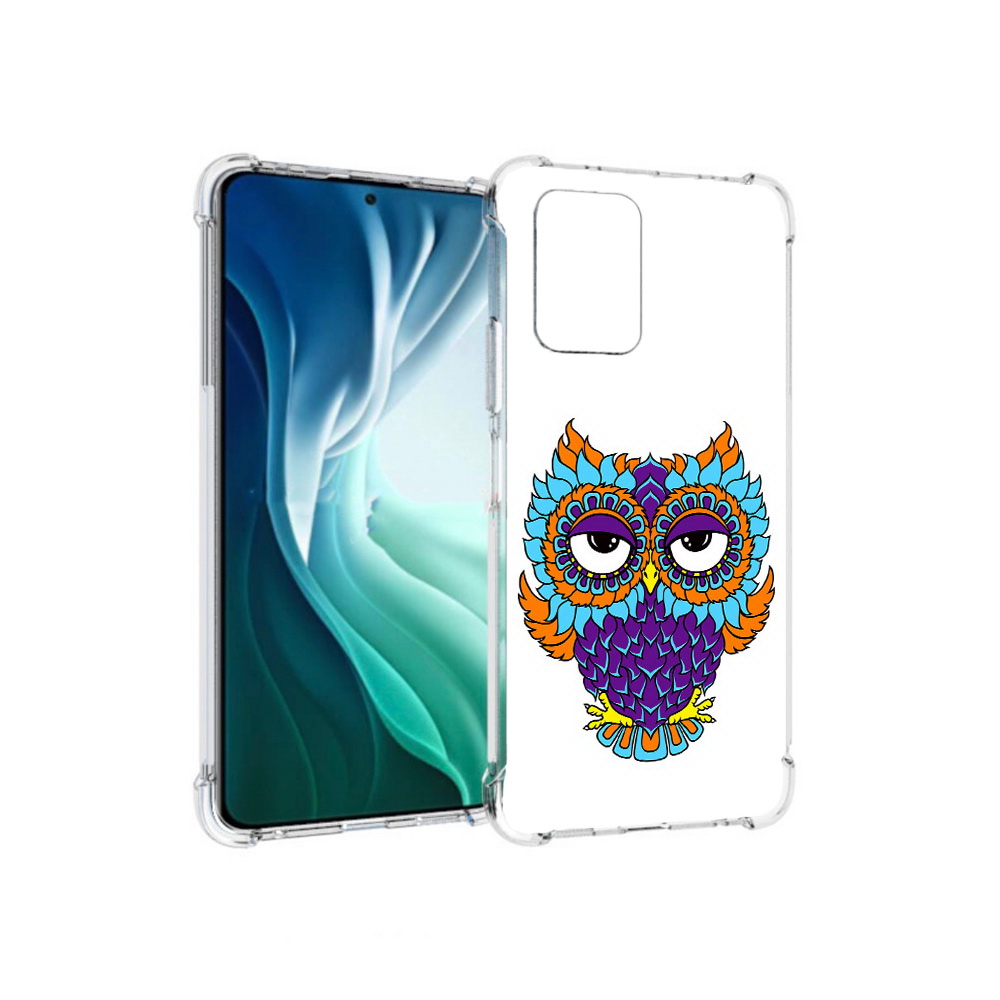 Чехол MyPads Tocco для Xiaomi Redmi Note 10 Pro 5G Цветная сова (PT162244.283.198)