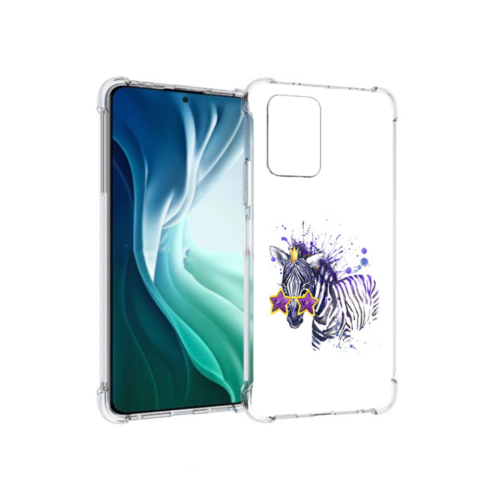 

Чехол MyPads Tocco для Xiaomi Redmi Note 10 Pro 5G акварельная зебра (PT162244.283.215), Прозрачный, Tocco