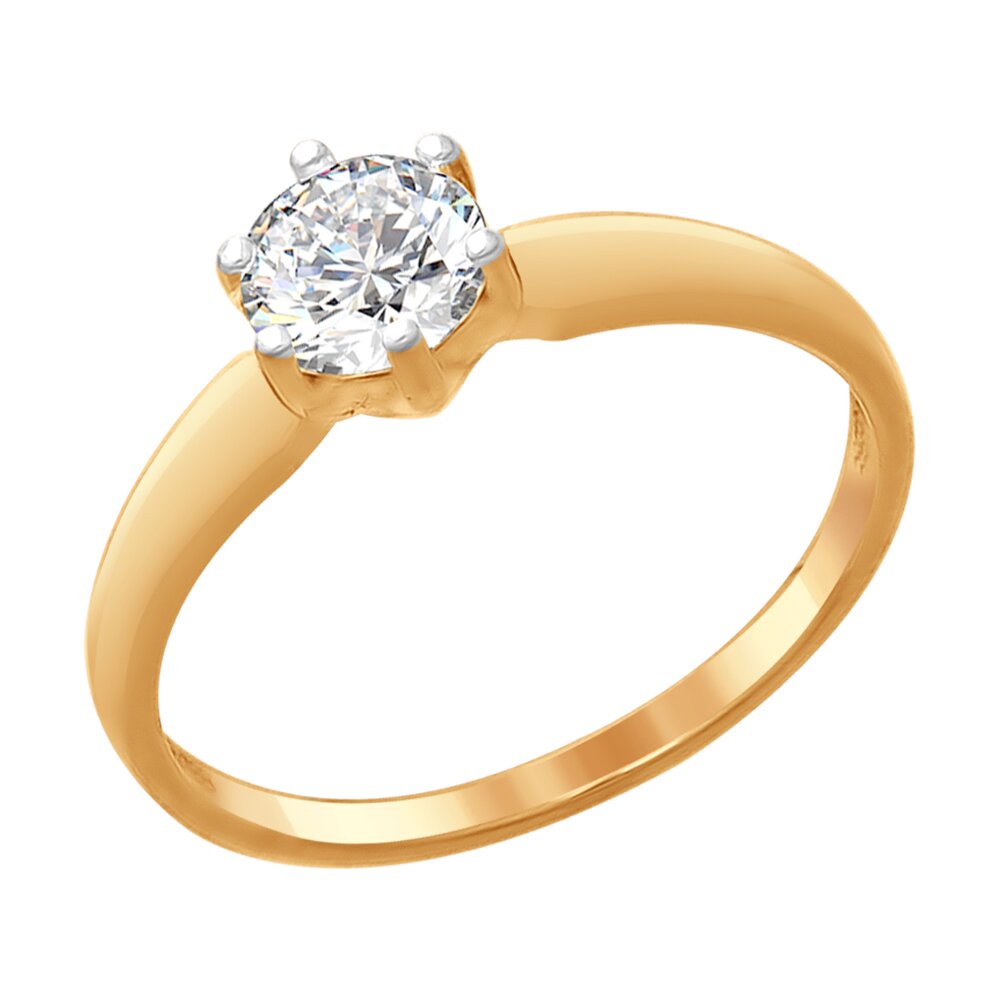 

Кольцо из серебра с фианитом р. , SOKOLOV 93011081, 93011081