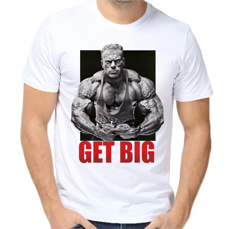 

Футболка мужская белая 58 р-р get big, Белый, fm_get_big
