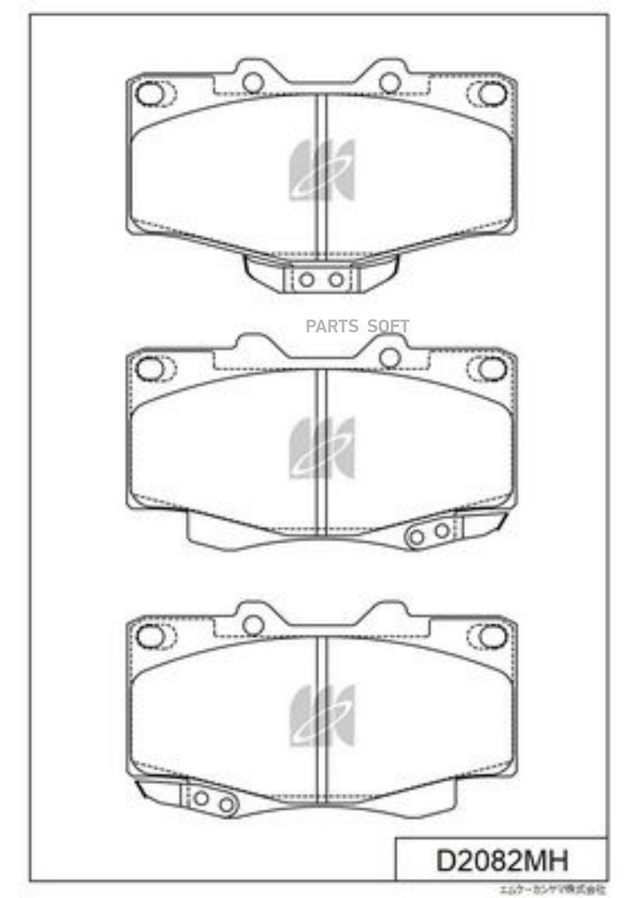 

Колодки Тормозные Toyota Hilux Ln1##, Yn1##, Rzn167/169h/174h 97-, Hilux Surf Kzn130 Kashi