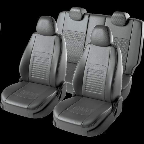

Чехлы LORD AUTO 302695, 2190 Гранта с05.11-08.18г. 3Г Турин Экокожа чер/чер. цел, Черный