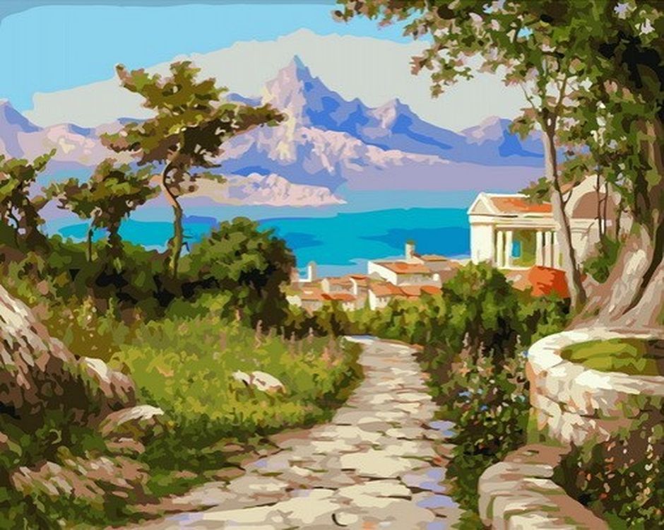 

Картина по номерам Paintboy (Premium) «Город у моря», GX39173, Город у моря