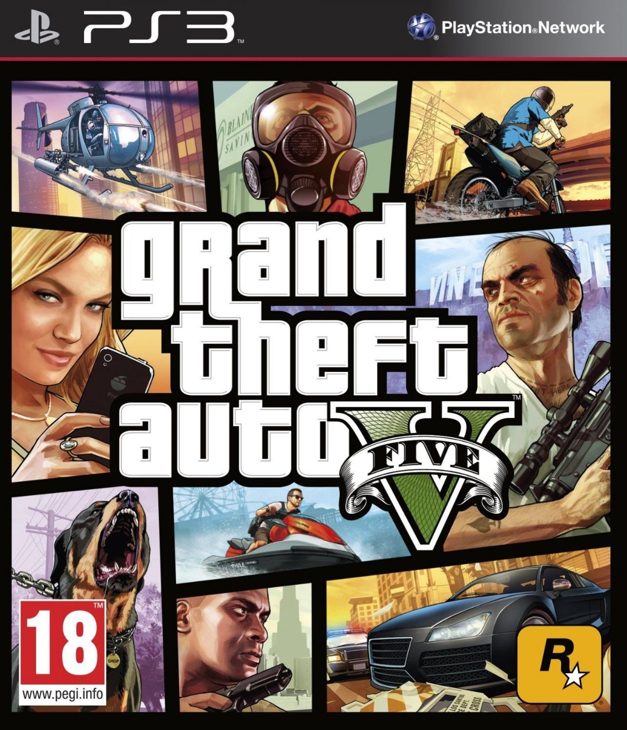 Игра Grand Theft Auto V (PlayStation 3, полностью на английском языке)