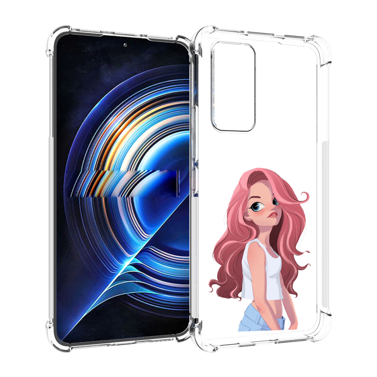 

Чехол MyPads Мультяшный-арт-девушки женский для Tecno Camon 19 Neo, Прозрачный, Tocco