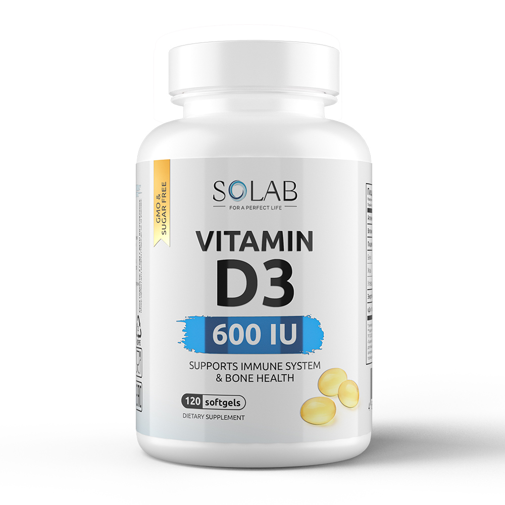 Vitamin D3 SOLAB 600 me капсулы 120 шт.