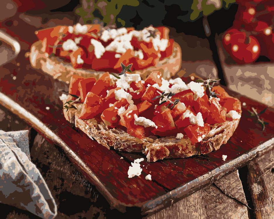 

Картина по номерам Артвентура «Итальянская брускетта», 02ART40501098, Итальянская брускетта