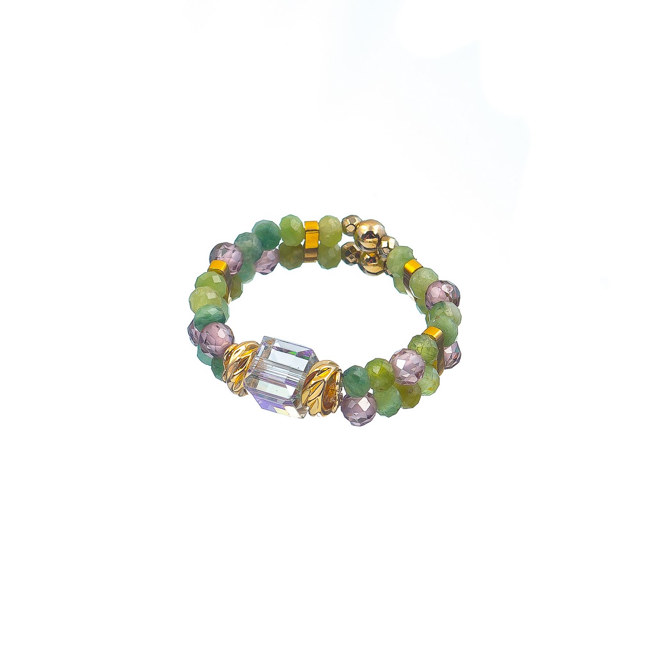 Кольцо из бижутерного сплава/силикона Lanzerotti LZ-24.10-369, кристалл/турмалин