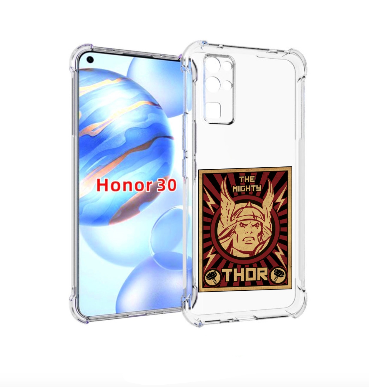 

Чехол бампер MyPads тор лицо для Honor 30 (BMH-AN10) противоударный, Прозрачный, Tocco