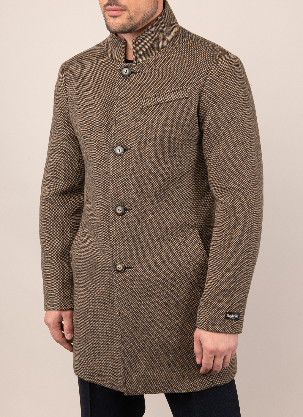 

Пальто мужское MISTEKS DESIGN 48662 коричневое 54 RU, 48662