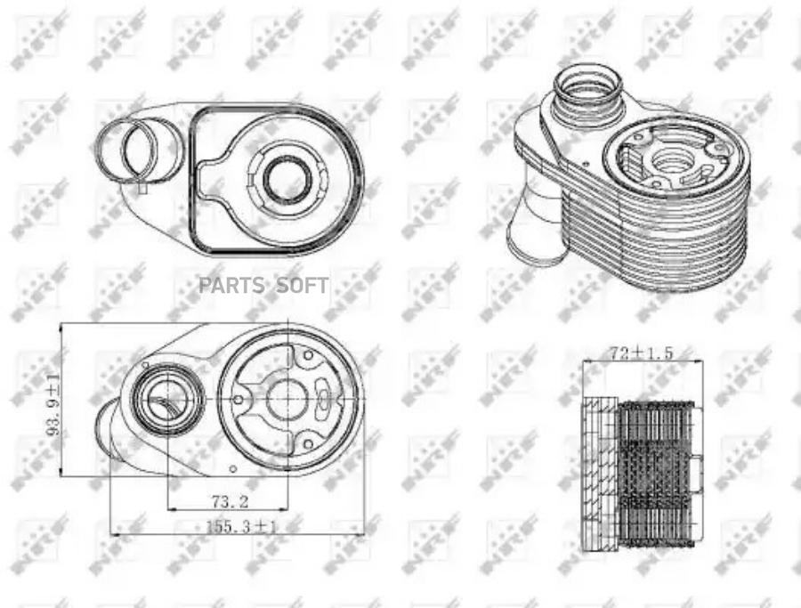 

Радиатор Масляный Iveco Daily 2.3D 14- NRF арт. 31325