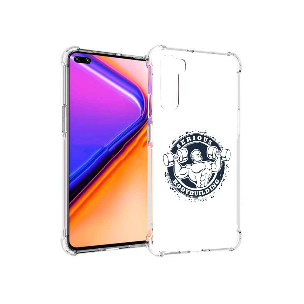 

Чехол MyPads Tocco для OnePlus Nord бодибилдинг воля к победе (PT227045.136.231), Прозрачный, Tocco