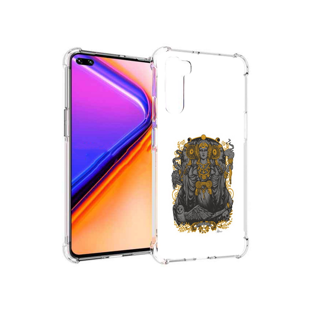 

Чехол MyPads Tocco для OnePlus Nord божество с золотыми элементами (PT227045.136.241), Прозрачный, Tocco