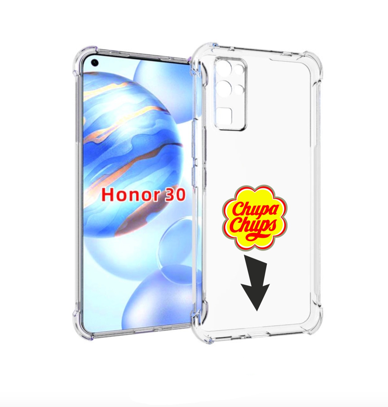 

Чехол бампер MyPads чупа чупс для Honor 30 (BMH-AN10) противоуда, Прозрачный, Tocco