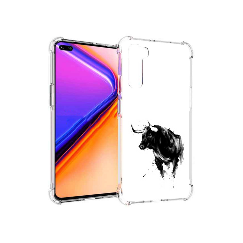

Чехол MyPads Tocco для OnePlus Nord бык (PT227045.136.254), Прозрачный, Tocco