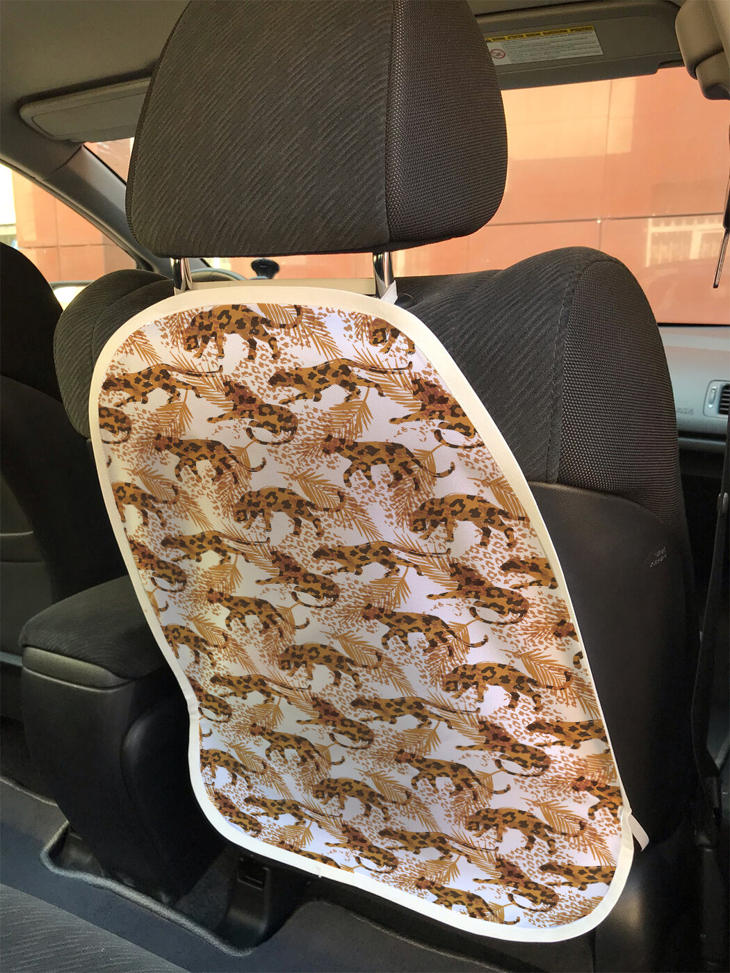 фото Накидка на спинку сиденья joyarty леопардовое настроение, 45х62