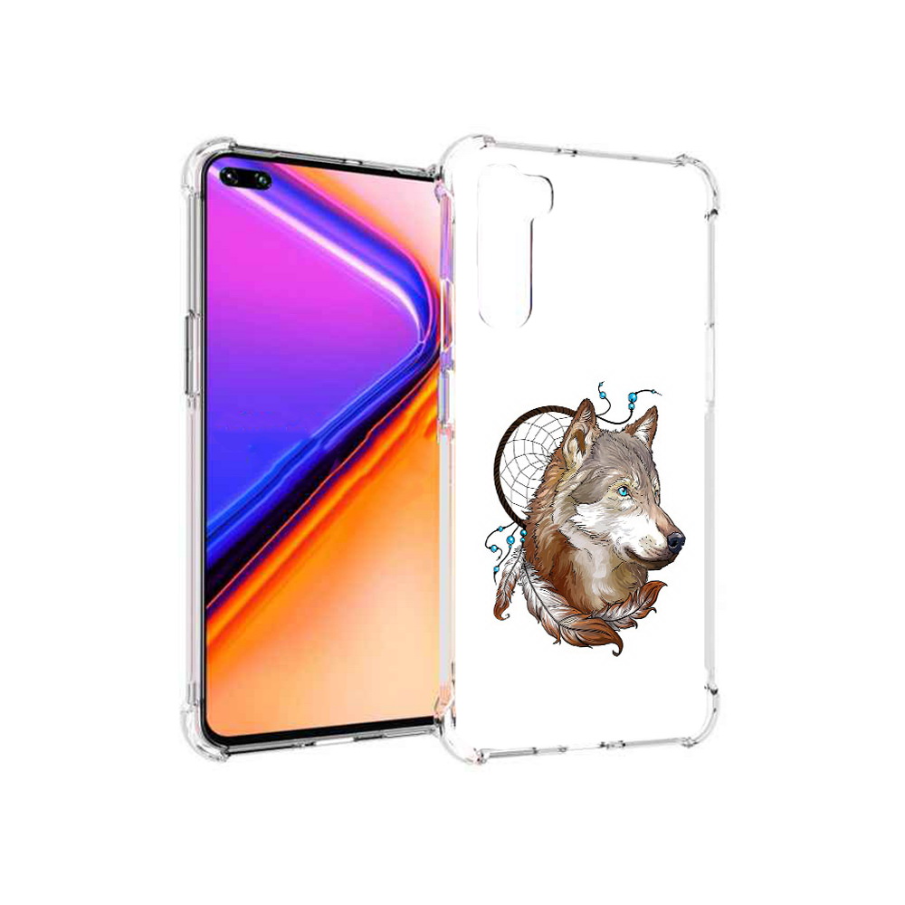 

Чехол MyPads Tocco для OnePlus Nord волк и ловец снов (PT227045.136.269), Прозрачный, Tocco