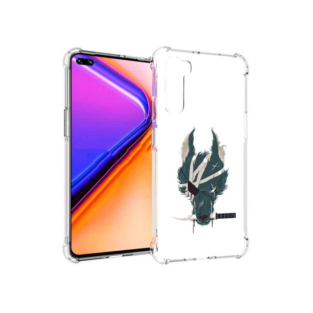 

Чехол MyPads Tocco для OnePlus Nord волк-разбойник (PT227045.136.271), Прозрачный, Tocco