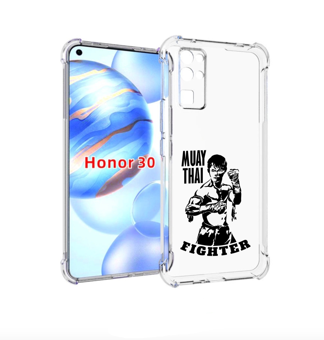 

Чехол бампер MyPads Единоборства муайтай для Honor 30 (BMH-AN10), Прозрачный, Tocco