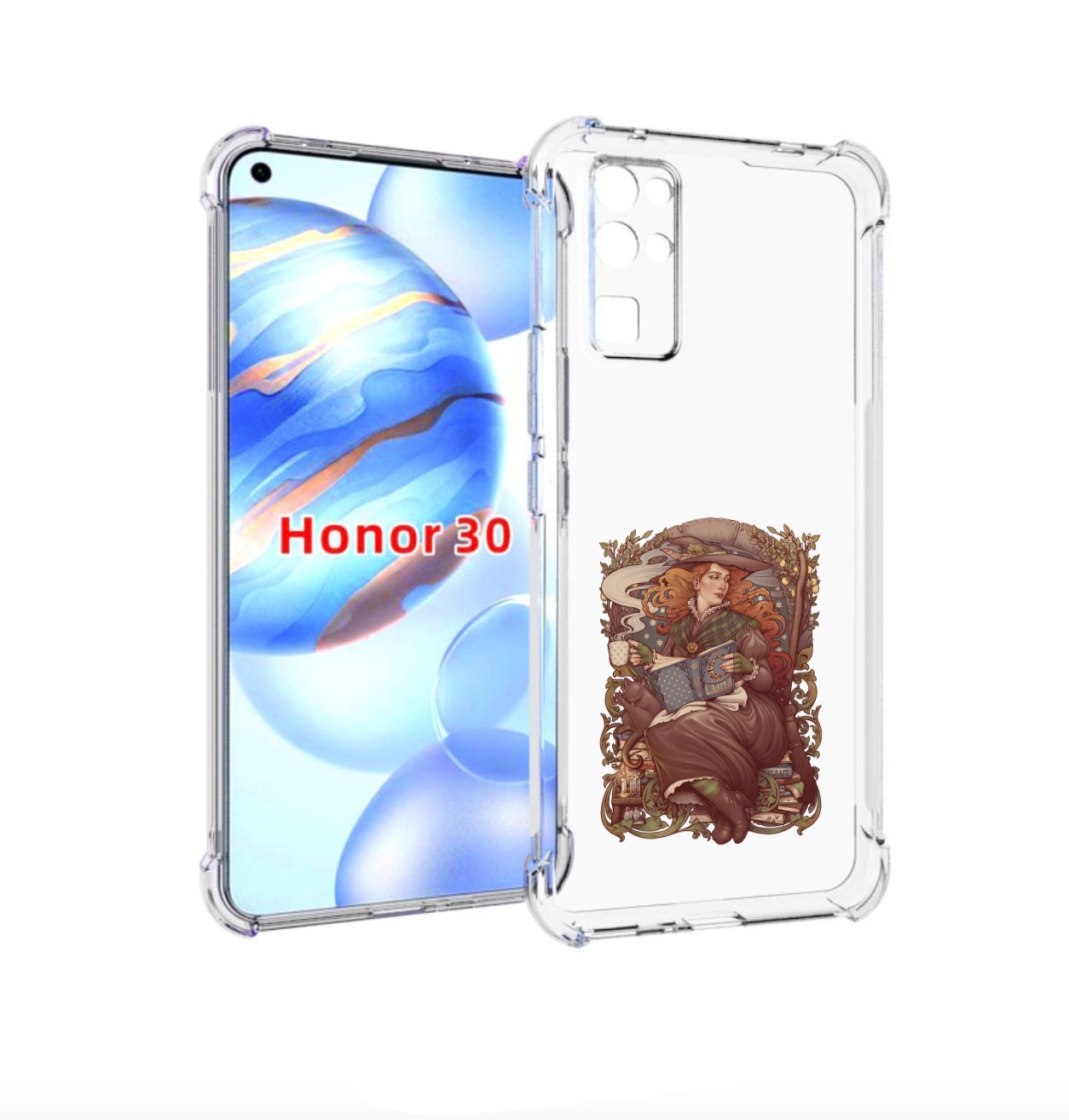 

Чехол бампер MyPads Женские_126 для Honor 30 (BMH-AN10) противоу, Прозрачный, Tocco