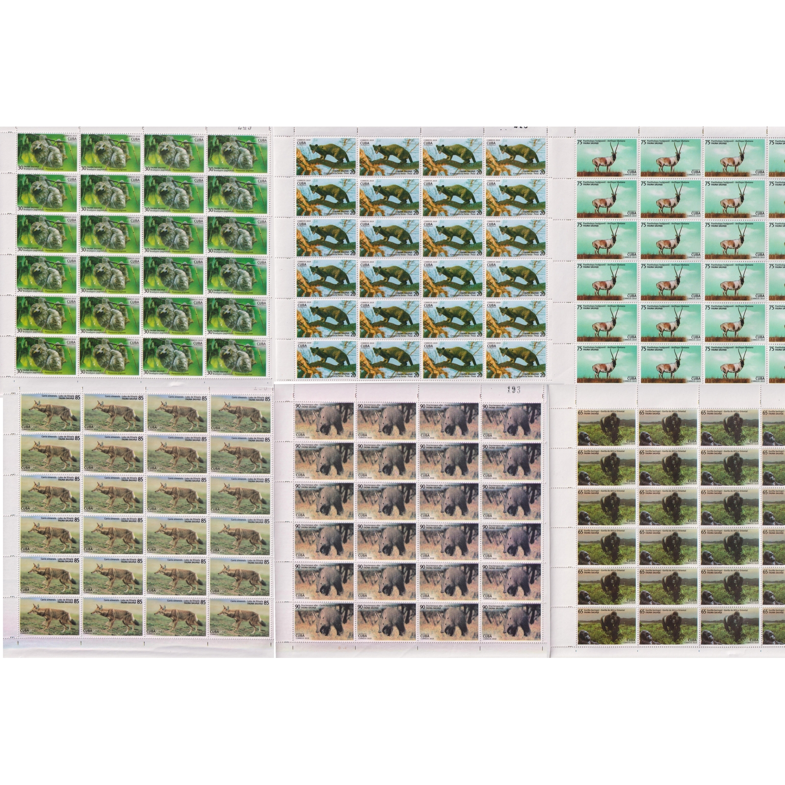 

Почтовые марки Куба Дикая фауна Фауна, 2019-1