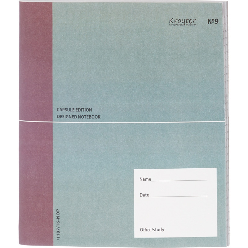 фото Бизнес-тетрадь kroyter 40л,200х200,линия,сшивка,сер.блок 80гр офис 00062