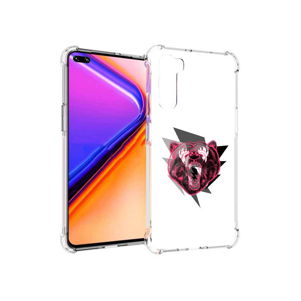 

Чехол MyPads Tocco для OnePlus Nord грозовой медведь (PT227045.136.301), Прозрачный, Tocco