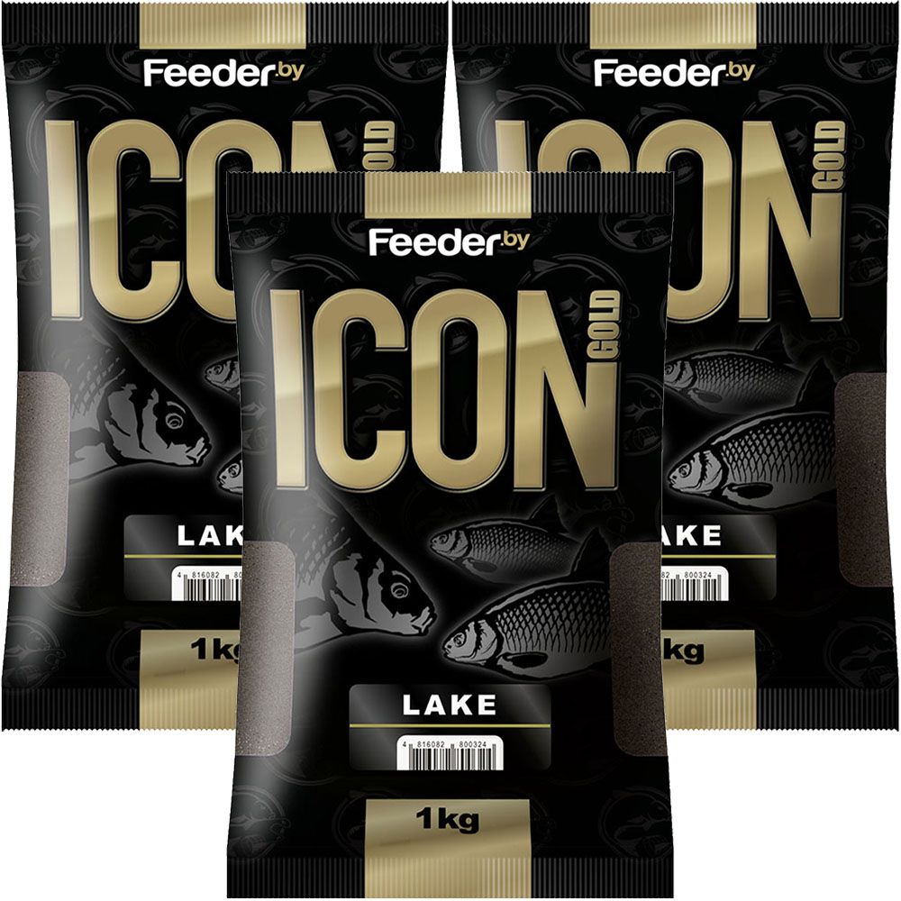 

Прикормка Feeder.by Icon Gold Lake 3 упаковки, Разноцветный, Icon Gold