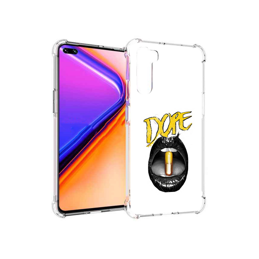 

Чехол MyPads Tocco для OnePlus Nord губы (PT227045.136.303), Прозрачный, Tocco