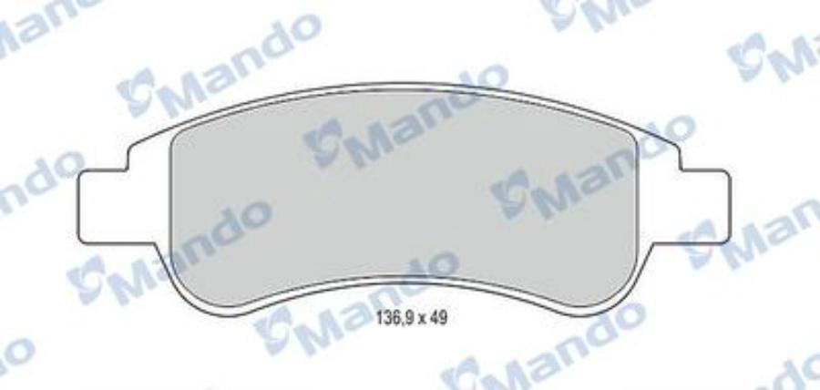 

Тормозные колодки Mando дисковые MBF015475