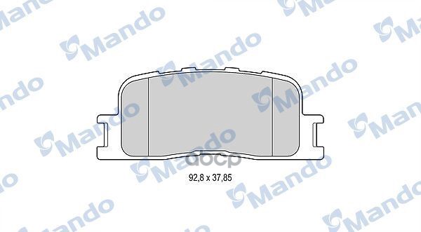 

Тормозные колодки Mando дисковые MBF015873