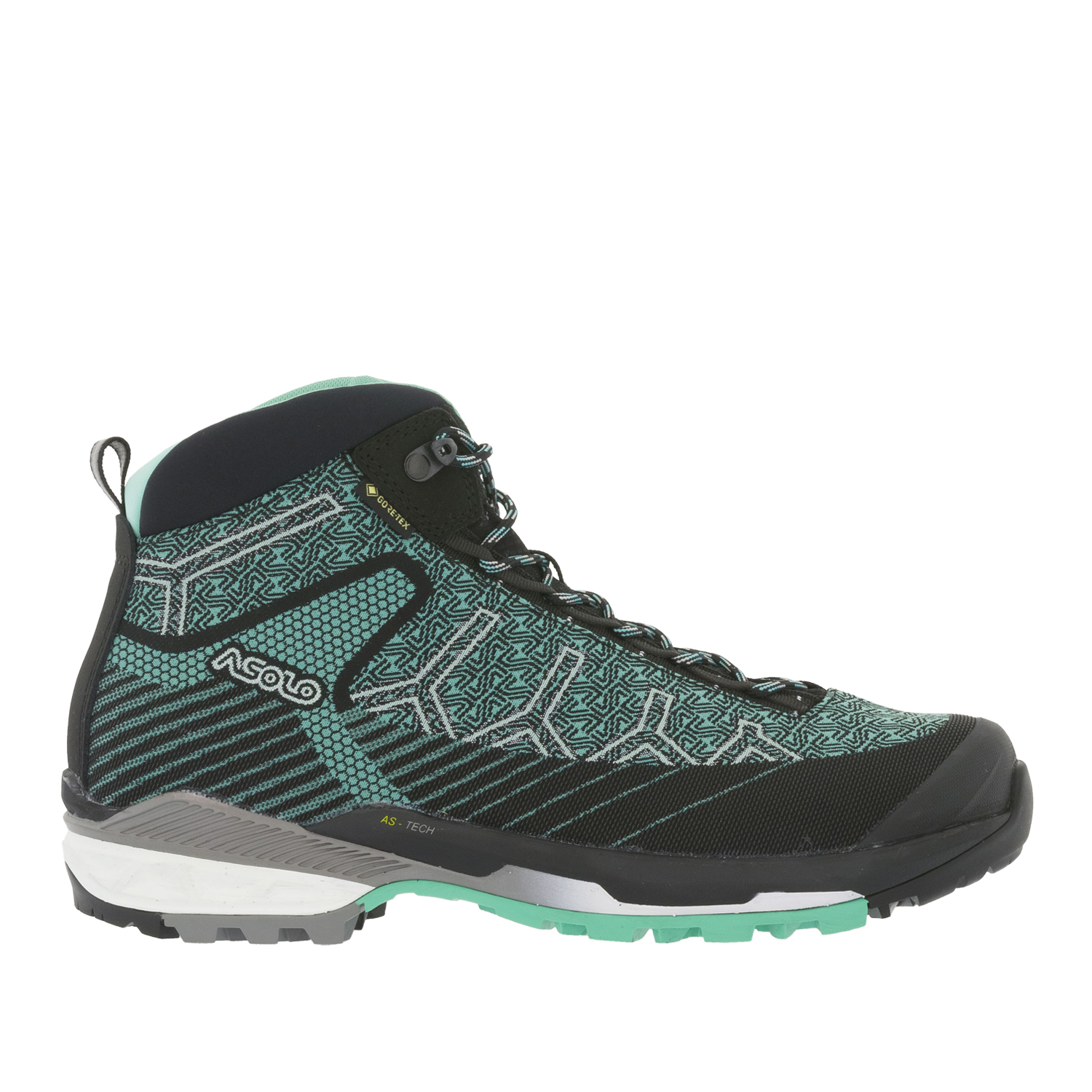 

Ботинки Asolo Falcon Evo Jaquard Gv Ml, black/aqua green, 6.5 UK, Черный;зеленый, Falcon Evo Jaquard Gv Ml