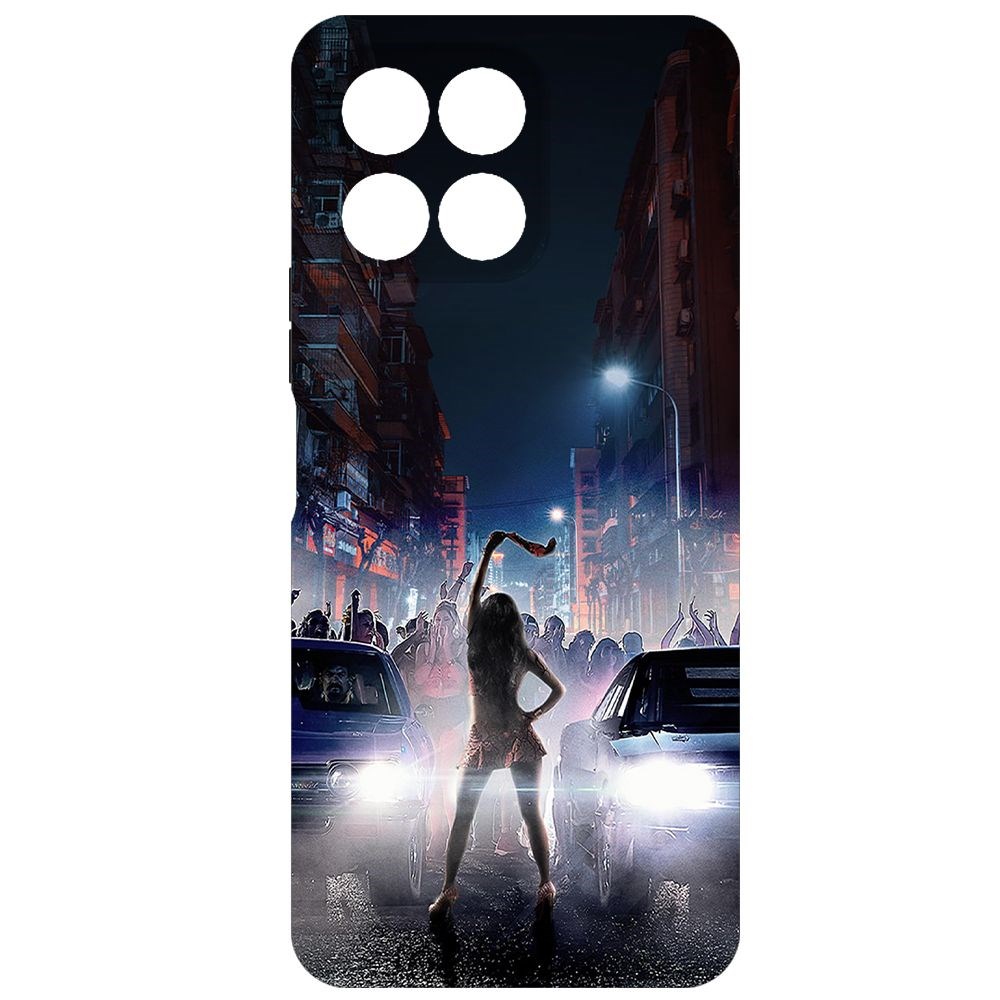 

Чехол-накладка Krutoff Soft Case Форсаж. Стритрейсинг для Honor X6 черный