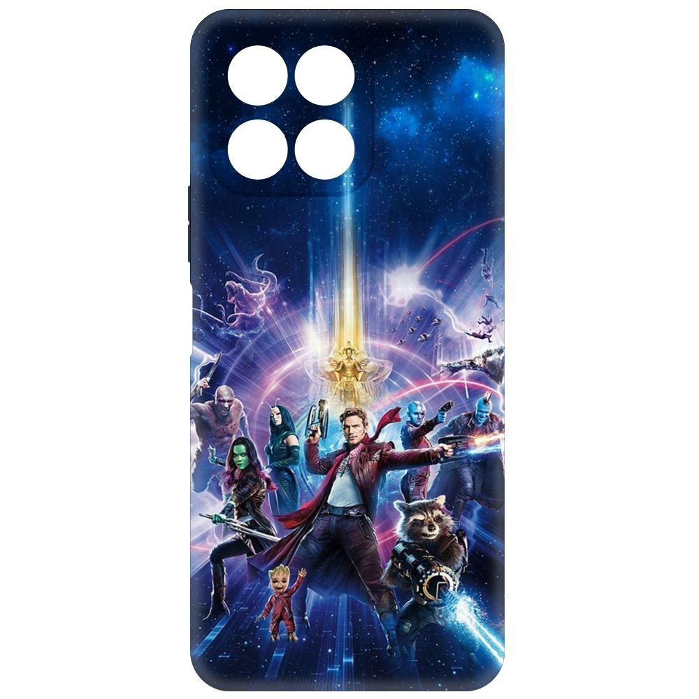 

Чехол-накладка Krutoff Soft Case Стражи Галактики. Все вместе для Honor X8 5G черный