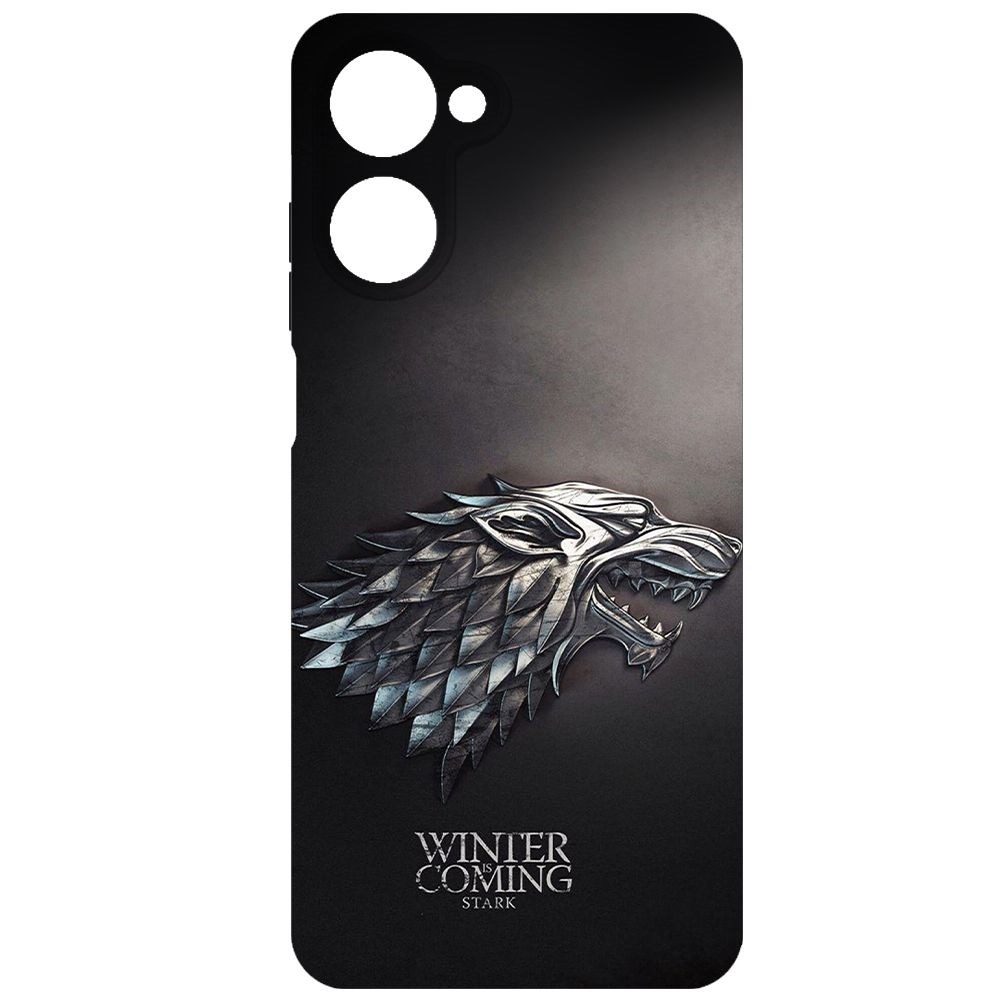 

Чехол-накладка Krutoff Soft Case Игра Престолов. Зима Близко для Realme 10 4G черный