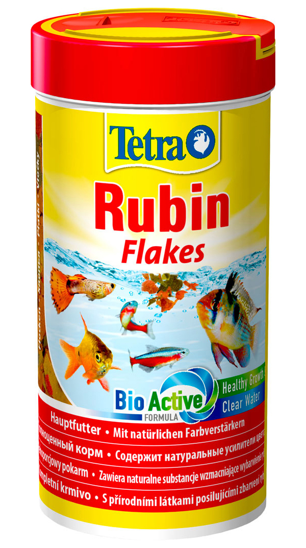 фото Корм для аквариумных рыбок tetra rubin flakes хлопья, 1 л