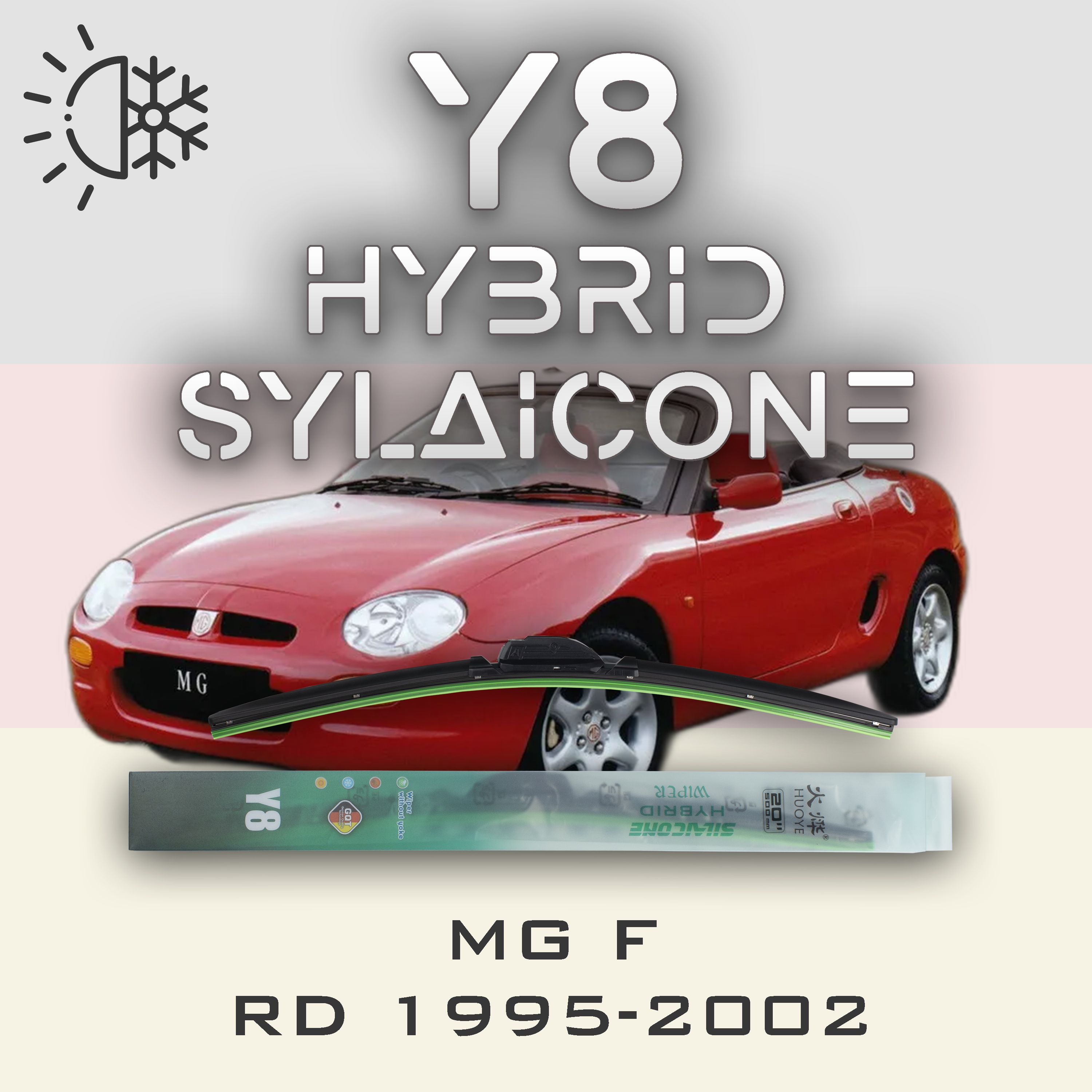 

Комплект щеток стеклоочистителя HUOYE Y8-MG F RD 1995-2002, Y8