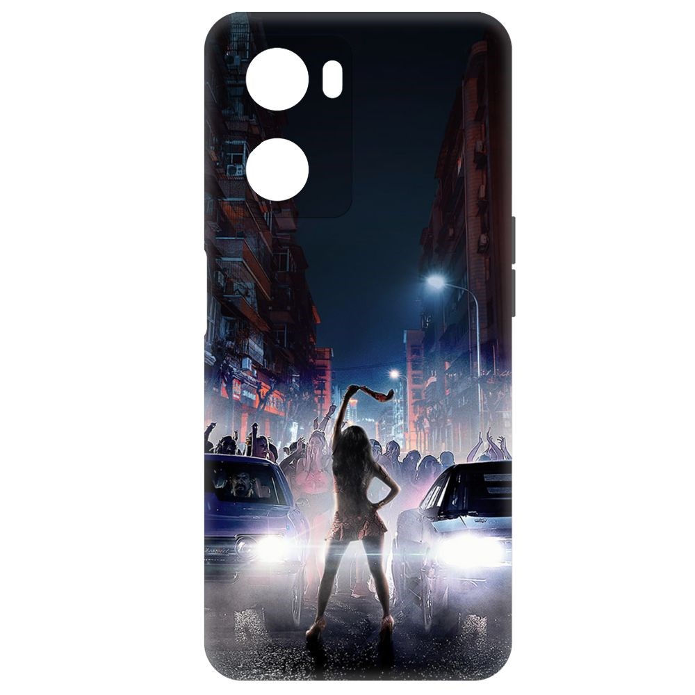 

Чехол-накладка Krutoff Soft Case Форсаж. Стритрейсинг для Oppo A57s черный