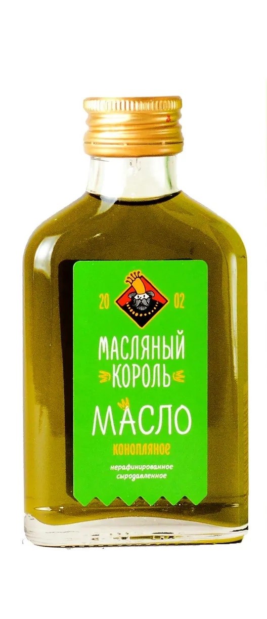 Конопляное масло Масляный Король нерафинированное 100 мл