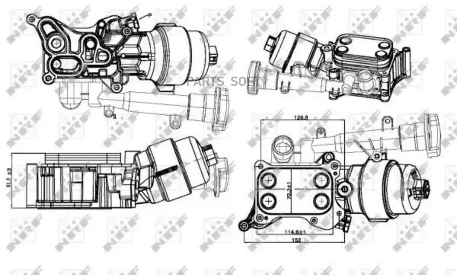 

Радиатор Масляный Opel Corsa 1.3D 07- NRF арт. 31327