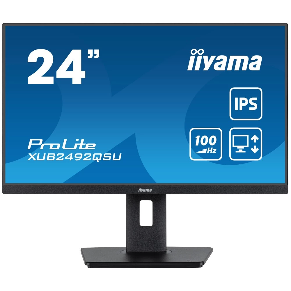 

23.8" Монитор iiyama ProLite XUB2492QSU-B1 черный 100Hz 2560x1440 IPS, ProLite XUB2492QSU-B1